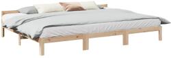 vidaXL családi ágykeret matrac nélkül 270x200 cm tömör fa fenyőfa (3324574)