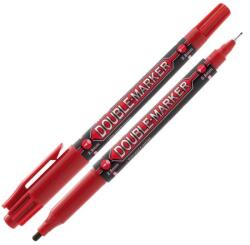 M&G Marker permanent M&G cu două fețe - roșu 0, 8/2, 8 mm