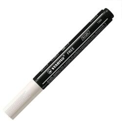 STABILO Marker acrilic STABILO FREE Acrylic T300 Varf rotund 2-3 mm - alb