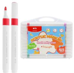 M&G Marker triunghiular M&G acrilic - 48 de culori