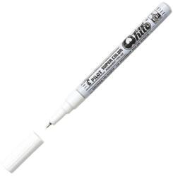 Pilot Marker permanent PILOT Super Color extra subțire - alb