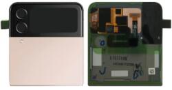 Samsung F721 Z Flip 4 5G 2022 előlap felső, külső része kis lcd kijelzővel, rózsaszín, pink (GH97-27947C) Gyári, Service Pack