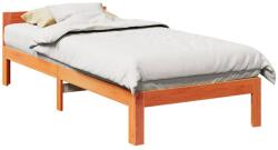 vidaXL viaszbarna tömör fenyő ágykeret matrac nélkül 80x200 cm (859228)