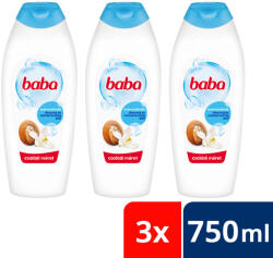Baba tusfürdő shea vajjal és narancsvirággal 3x750 ml + ajándék matrica
