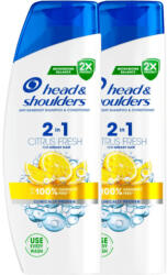 Head & Shoulders Citrus Fresh 2az1-ben korpásodás elleni sampon zsíros hajra (2x330 ml)