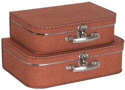 Bigso Box of Sweden tároló dobozok Children Suitcase 2 db - narancssárga Univerzális méret