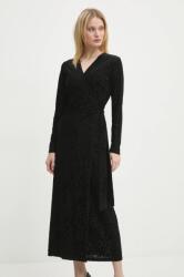 Never Fully Dressed ruha Willow Wrap Dress fekete, maxi, egyenes, NFDDR1685 - fekete S
