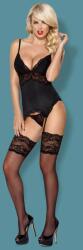 Obsessive 810-COR-1 corset & thong black S/M