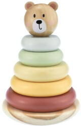 Tooky Toy Montesszori toronyépítő fa játék - Maci