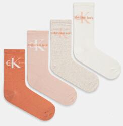 Calvin Klein Jeans zokni 4 pár narancssárga, női, 701229462 - narancssárga Univerzális méret