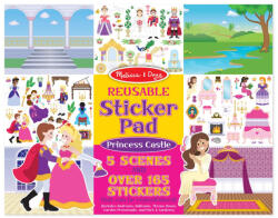 Melissa & Doug Kreatív játék, Újrahasználható matrica készlet, hercegnő (4306) - kreativjatek