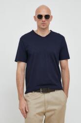 United Colors of Benetton pamut póló sötétkék, sima - sötétkék XXL - answear - 5 790 Ft