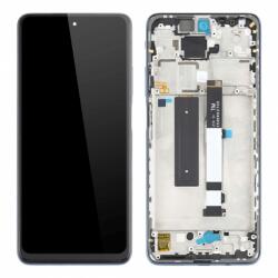 Xiaomi Redmi Note 9S/9 Pro/9 Pro Max/Note 10 Lite/Poco M2 Pro, LCD kijelző érintőplexivel és előlapkerettel, szürke (GYÁRI)