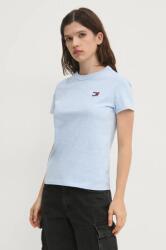 Tommy Jeans pamut póló női, DW0DW20153 - kék S - answear - 16 990 Ft