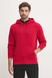 Tommy Hilfiger pamut melegítőfelső piros, férfi, melange, kapucnis, MW0MW37235 - piros M