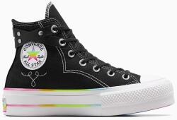 Converse sportcipő Chuck Taylor All Star Lift Hi Pride fekete, női, A10218C - fekete Férfi 36