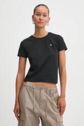 Converse t-shirt női, fekete, 10027252-A02 - fekete S
