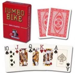 Modiano póker kártya, JUMBO BIKE TROPHY, jumbo index, 100% plasztik, piros