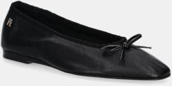 Tommy Hilfiger bőr balerina cipő BALLERINA SOFT LEATHER - fekete Női 39