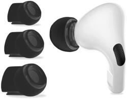 Tech-Protect Set de Dopuri Silicon pentru AirPods Pro AirPods Pro 2 - 3 Marimi, Confort si Durabilitate negru