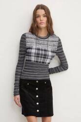 Desigual pulóver CHAN könnyű, női, fekete, 24WWTK09 - fekete XS