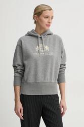 Tommy Hilfiger felső szürke, női, melange, kapucnis, WW0WW43849 - szürke M