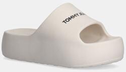 Tommy Jeans papucs TJW FLATFORM POOL SLIDE ESS bézs, női, platformos, EN0EN02763 - bézs Női 35/36