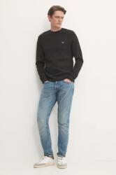 Calvin Klein pamut hosszúujjú fekete, sima, J30J327117 - fekete L