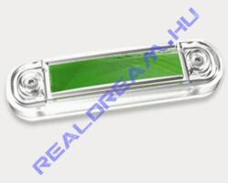 Fristom Külső dekor világítás 12-24V lekerekített átlátszó búrás ZÖLD 10 LED-es 110mm x 31mm vast. : 18mm (FT-45ziel LED) (FT-045zielLED) - jarmulampa