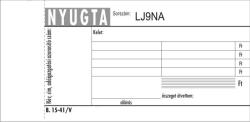 Victoria PAPER Nyomtatvány, nyugta 4 soros, 50x2, VICTORIA PAPER "B. 15-41", 20 tömb/csomag (NVB1541) - onlinepapirbolt