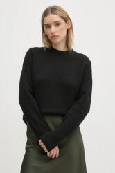 Calvin Klein gyapjúkeverék pulóver női, fekete, K20K207415 - fekete M