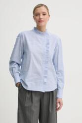Tommy Hilfiger pamut ing női, állógalléros, regular, WW0WW44063 - kék 34