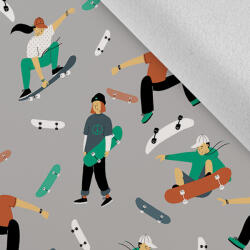 Takoy Rugalmas téli softshell gördeszkások szürke alapon - nagyított minta