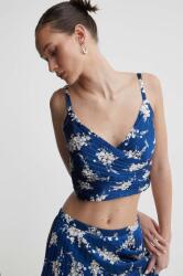Abercrombie & Fitch top sötétkék, mintás - sötétkék S