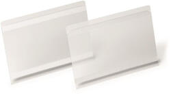 DURABLE Logisztikai zseb, A5, fekvő, DURABLE "HARD COVER", öntapadó csíkkal, átlátszó (118319) - iroszer24