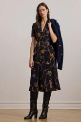 Ralph Lauren ruha sötétkék, midi, harang alakú, 200957152 - sötétkék 42