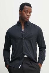 Tommy Hilfiger pamut ing férfi, legombolt galléros, fekete, regular, MW0MW25035 - fekete L
