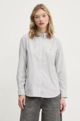 Tommy Hilfiger pamut ing női, galléros, szürke, regular, DW0DW19890 - szürke L