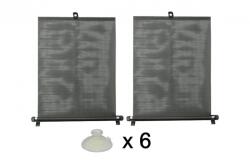 Carcommerce autós napellenző roló oldalablakra 2 db x 45 cm széles (CC61003)