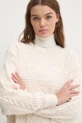 Adidas pulóver 70s Trefoil Sweater női, bézs, JN8318 - bézs L