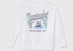 Abercrombie & Fitch gyerek felső fehér, nyomott mintás - fehér 157/163