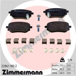 ZIMMERMANN set placute frana, frana disc ZIMMERMANN 22861.180. 2 (22861.180.2)