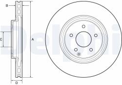 DELPHI Disc frana DELPHI BG4660