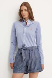 Ralph Lauren pamut ing női, galléros, regular - kék XS - answear - 44 990 Ft