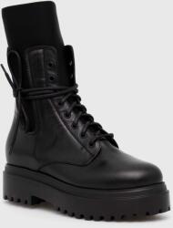 Le Silla bőr bakancs Ranger fekete, női, platformos, 6482R020M1PPCHI001 - fekete Női 36