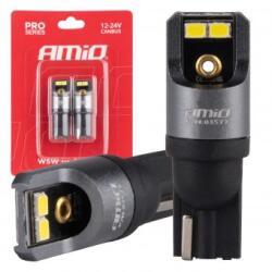 AMiO LED CANBUS PRO seria T10 W5W 4x2016 SMD Alb 12/24V AMIO-03577 (03577)