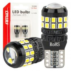 AMiO Becuri LED CANBUS T10 W5W 27SMD 2016 Alb 12V/24V AMIO-04258