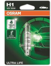 OSRAM КРУШКА АВТОМОБИЛНА ОСРАМ h1 ult 55w 12v КЪСИ СВ. И ХАЛОГЕНИ 4г ГАРАНЦИЯ ЖЪЛТА (20610065)