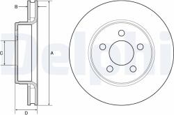 DELPHI Disc frana DELPHI BG4642 (BG4642)
