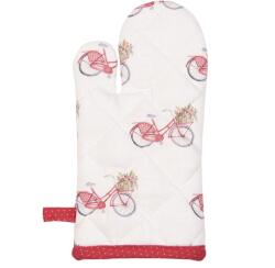 Clayre & Eef Manusa de bucatarie termorezistenta bumbac Bike 12 cm x 21 cm (RBC44K)